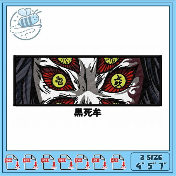 Mesmerizing Embroidery Design with Unique Eyes Theme