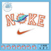 Mermaid Nike Name Embroidery Design