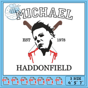 Michael Haddonfield Embroidery Design EST 1978