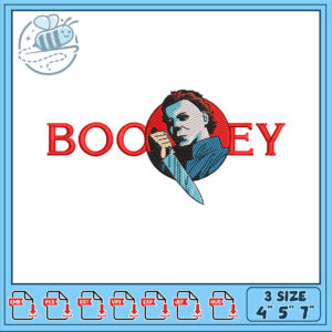 Michael Myers Boo Embroidery Design Instant Download