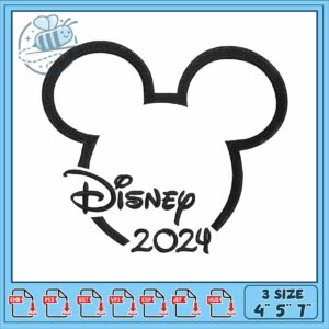 Mickey 2024 disney embroidery, mickey mouse head​ embroidery