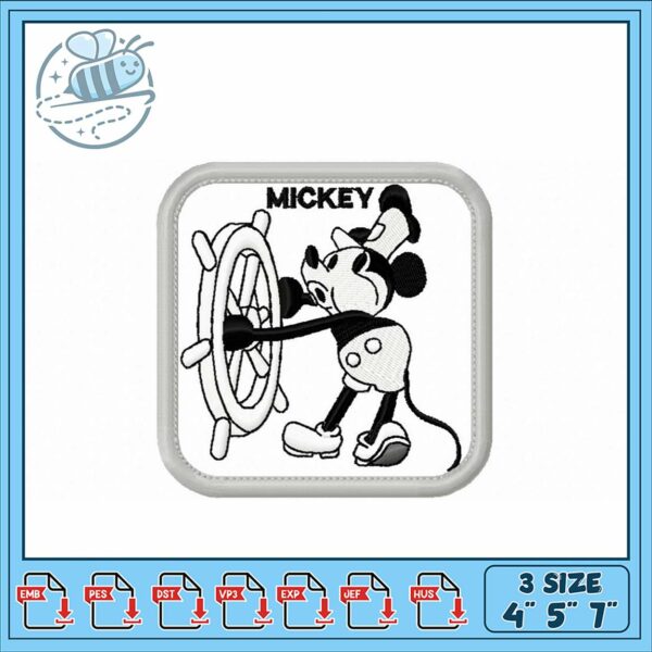 Mickey Mouse Embroidery Design for Creative Projects
