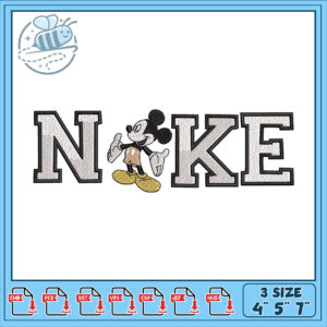 Mickey Mouse Name Embroidery Design