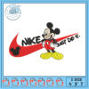 Mickey Nike Christmas Embroidery Design