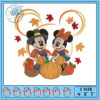 Mickey Ghosts Halloween Embroidery Design Set