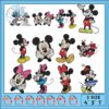 Mickey and Minnie Mouse Embroidery Bundle Designs