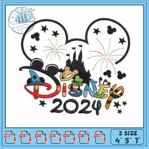 Mickey disney 2024 embroidery