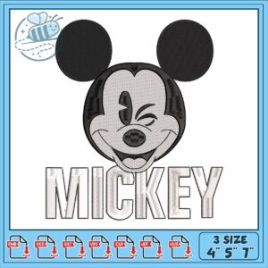 Mickey disney eye cartoon embroidery