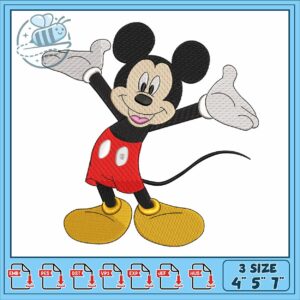Mickey disney hand embroidery, mickey mouse pictures​ embroidery
