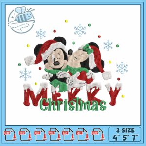 Mickey lover christmas embroidery, mickey’s mouse trap embroidery