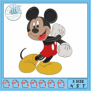 Mickey mouse disney embroidery