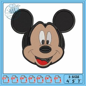 Mickey mouse face2 embroidery