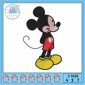 Mickeyy disney mouse embroidery, mickey mouse clip art​ embroidery