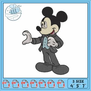 Mickeyy groom embroidery