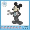 Mickeyy head art embroidery, mickey mouse trap​​​ embroidery