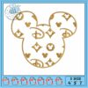Mickeyy groom embroidery, mickey mouse meme​​ embroidery