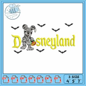 Mickeyy horror disney embroidery