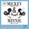 Mickeyy kiss disney embroidery, mickey mouse images embroidery