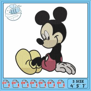 Mickeyy mouse disneyy embroidery
