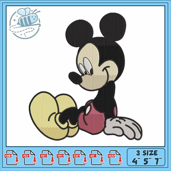 Mickeyy mouse disneyy embroidery, the mickey mouse club​ embroidery