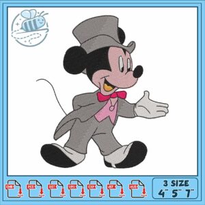 Mickeyy mouse groom embroidery