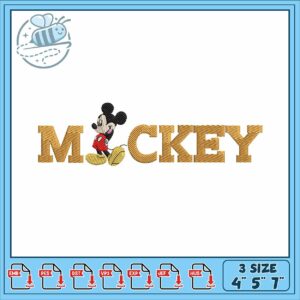 Mickeyy name embroidery