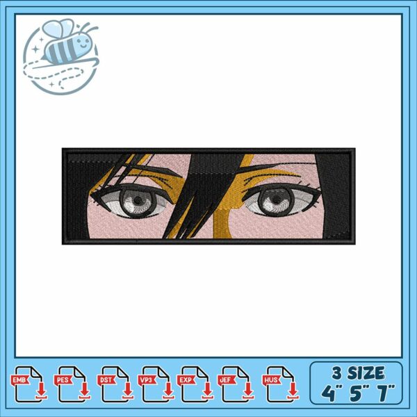 Mikasa eye embroidery, attack on titan mikasa​​​​ embroidery
