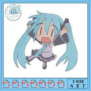 Miku asistada design embroidery