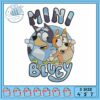 Mum doing great embroidery, bluey muffin plush​ embroidery