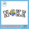 Minions Nike Name Embroidery Design