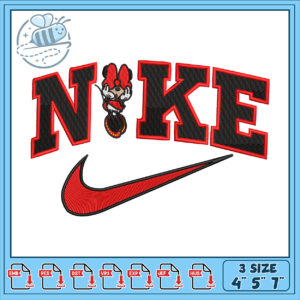 Minnie Mouse Nike Embroidery Design For Crafting