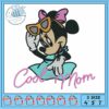Minnie color bow embroidery, minnie mouse purse​ embroidery