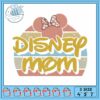 Minnie disney mom bow embroidery, minnie mouse pajamas​​​ embroidery