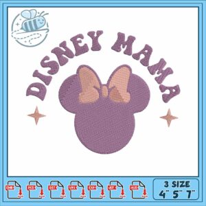 Minnie disneyy art embroidery, minnie mouse outfit​​ embroidery
