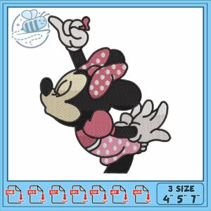 Minnie disneyy kiss embroidery Minnie disneyy kiss embroidery