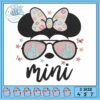 Minnie first mother embroidery, disney minnie van​ embroidery