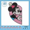 Minnie half love embroidery, minnie kingdom hearts​ embroidery