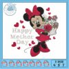 Minnie happiest mama embroidery, minnie mama​​ embroidery