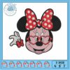 Minnie happiest mama embroidery, minnie mama​​ embroidery