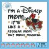 Minnie head glass embroidery, disney world minnie mouse​ embroidery