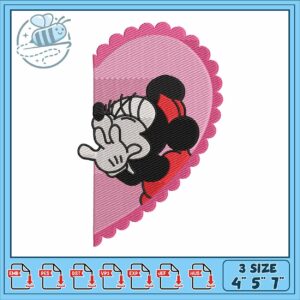 Minnie love embroidery Minnie love embroidery