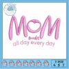 Minnie mom art embroidery, disney minnie mouse plush​​ embroidery