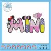 Minnie mouse hat embroidery, pink minnie costume​ embroidery