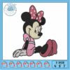 Minnie mouse red embroidery, minnie mouse jacket​​ embroidery