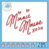 Minnie pink head embroidery, disney minnie mouse backpack​ embroidery