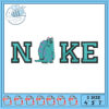 Monsters Inc Nike Embroidery Design