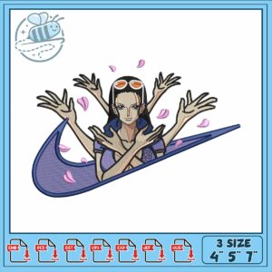 Multisized Embroidery Design of Beautiful Woman