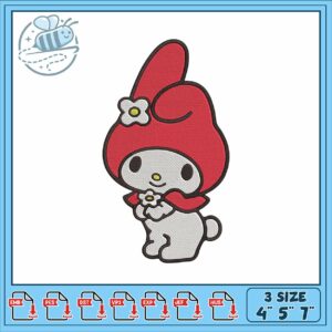 My melody art embroidery