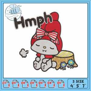 My melody hmph embroidery