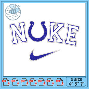 NUKE Embroidery Design 4x5x7 Inch